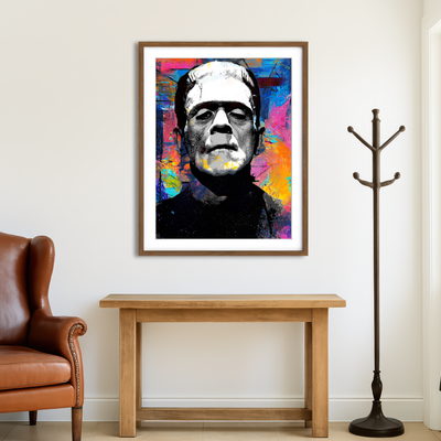 AUTO-MOCKUP ROOM | Frankenstein Colors Wall Art
