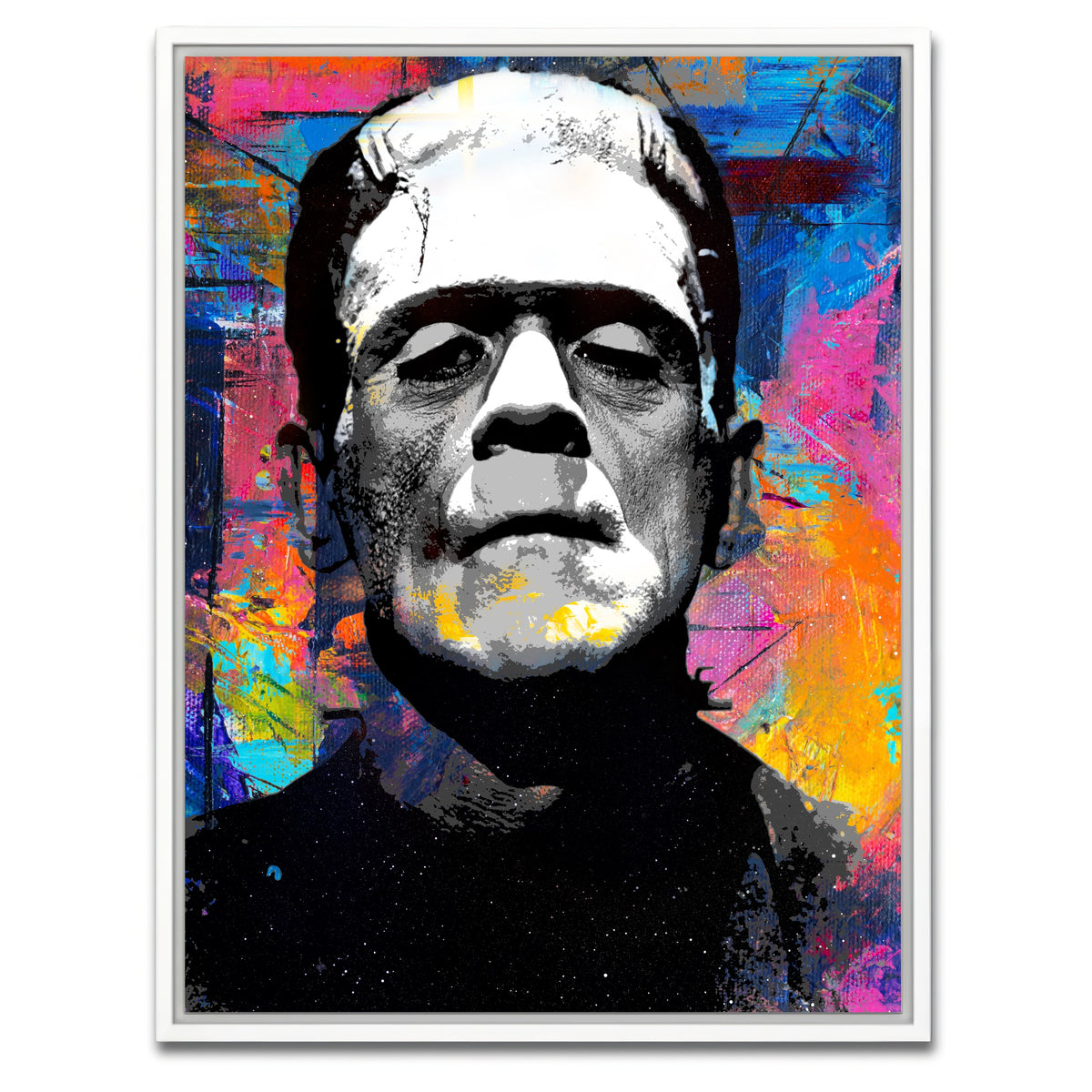 AUTO-MOCKUP WHITE | Frankenstein Colors | 1 Piece | White Framed Canvas | group=3x4