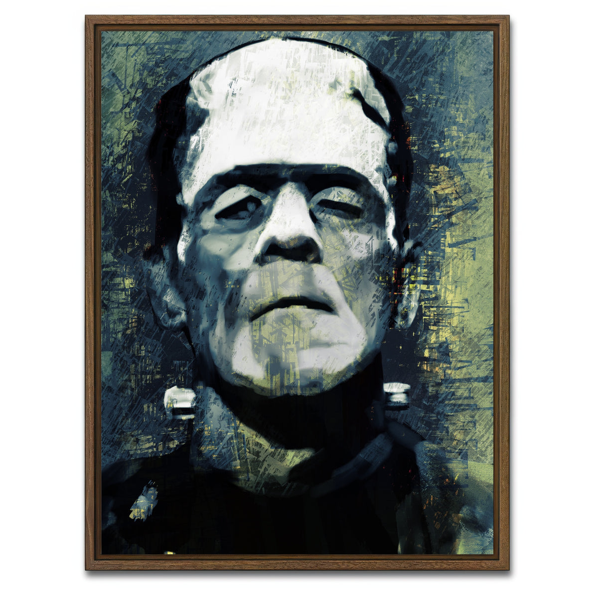 AUTO-MOCKUP WHITE | Frankenstein | 1 Piece | Walnut Framed Canvas | group=3x4