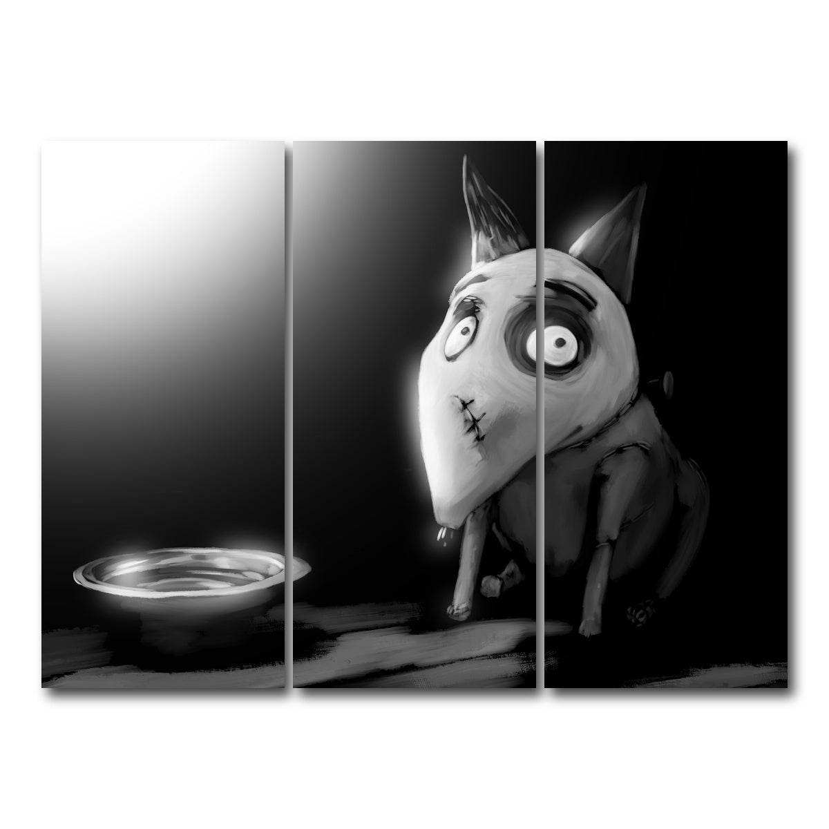 AUTO-MOCKUP WHITE | Frankenweenie | 3 Piece | Gallery Wrap Canvas | group=8x18