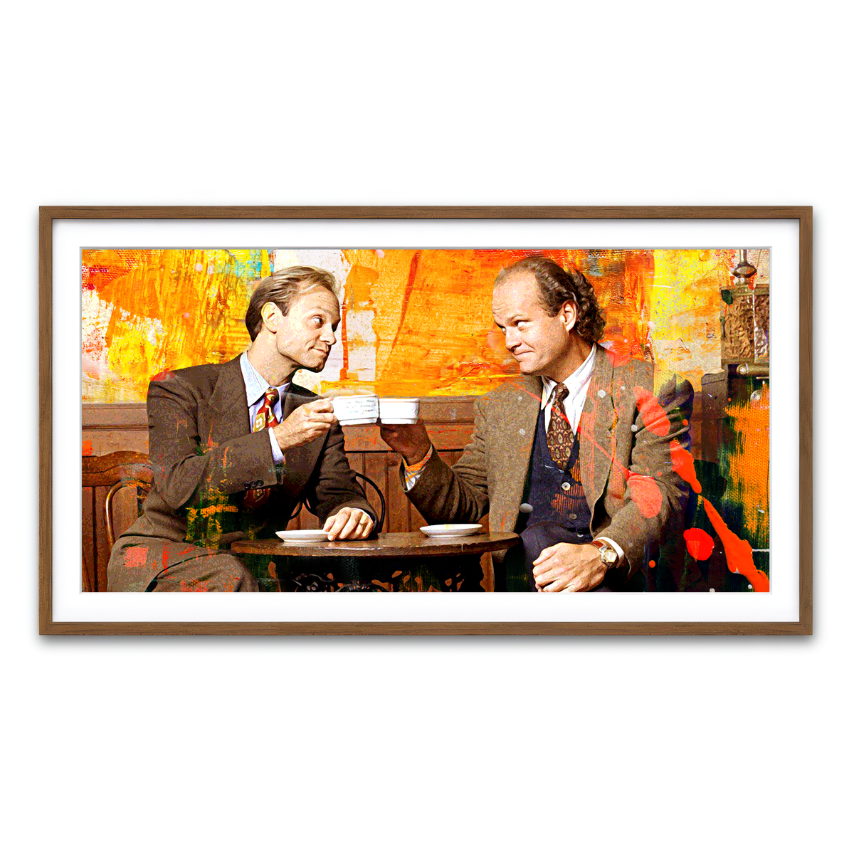 Framed Print 2x1 Walnut