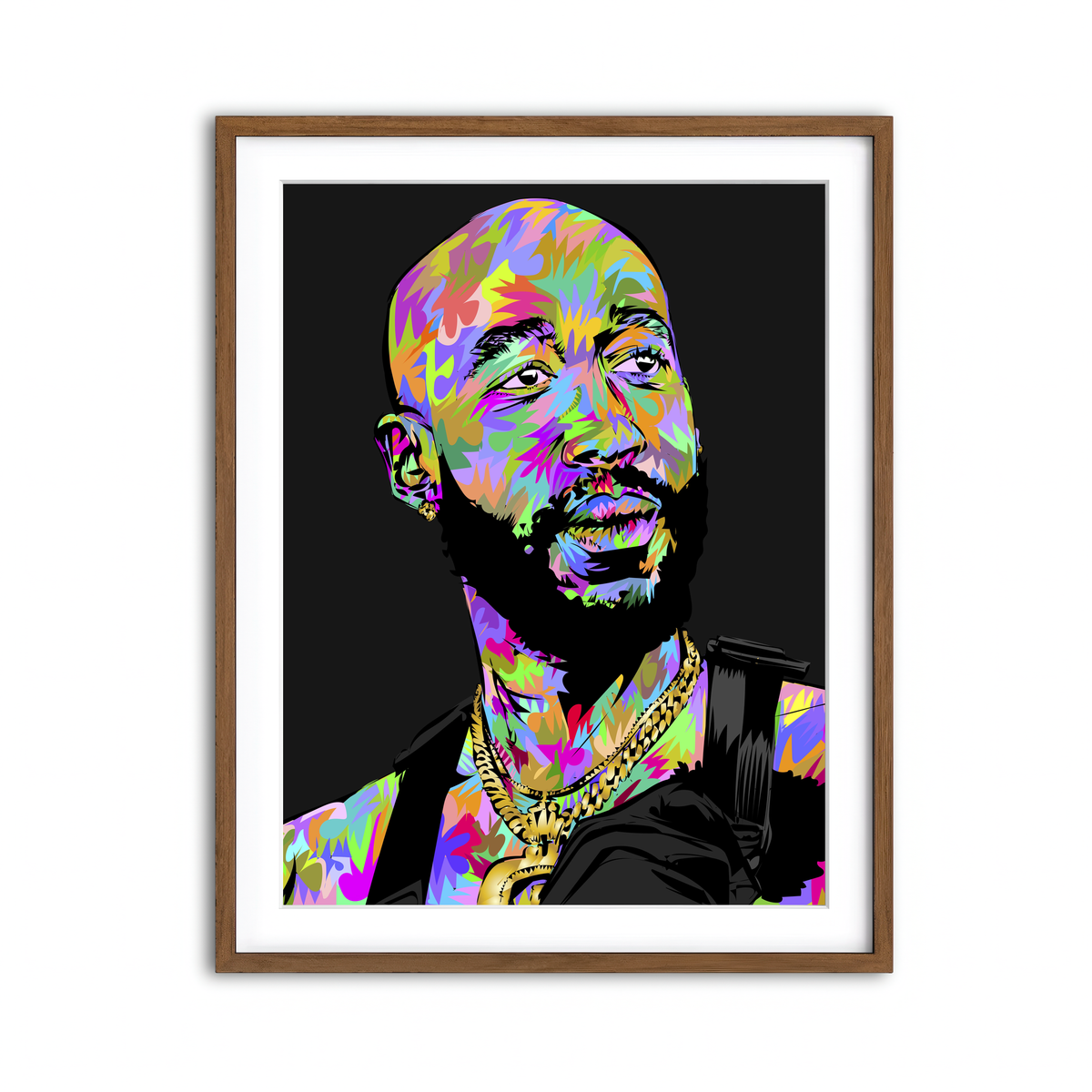 Framed Print 3x4 Walnut