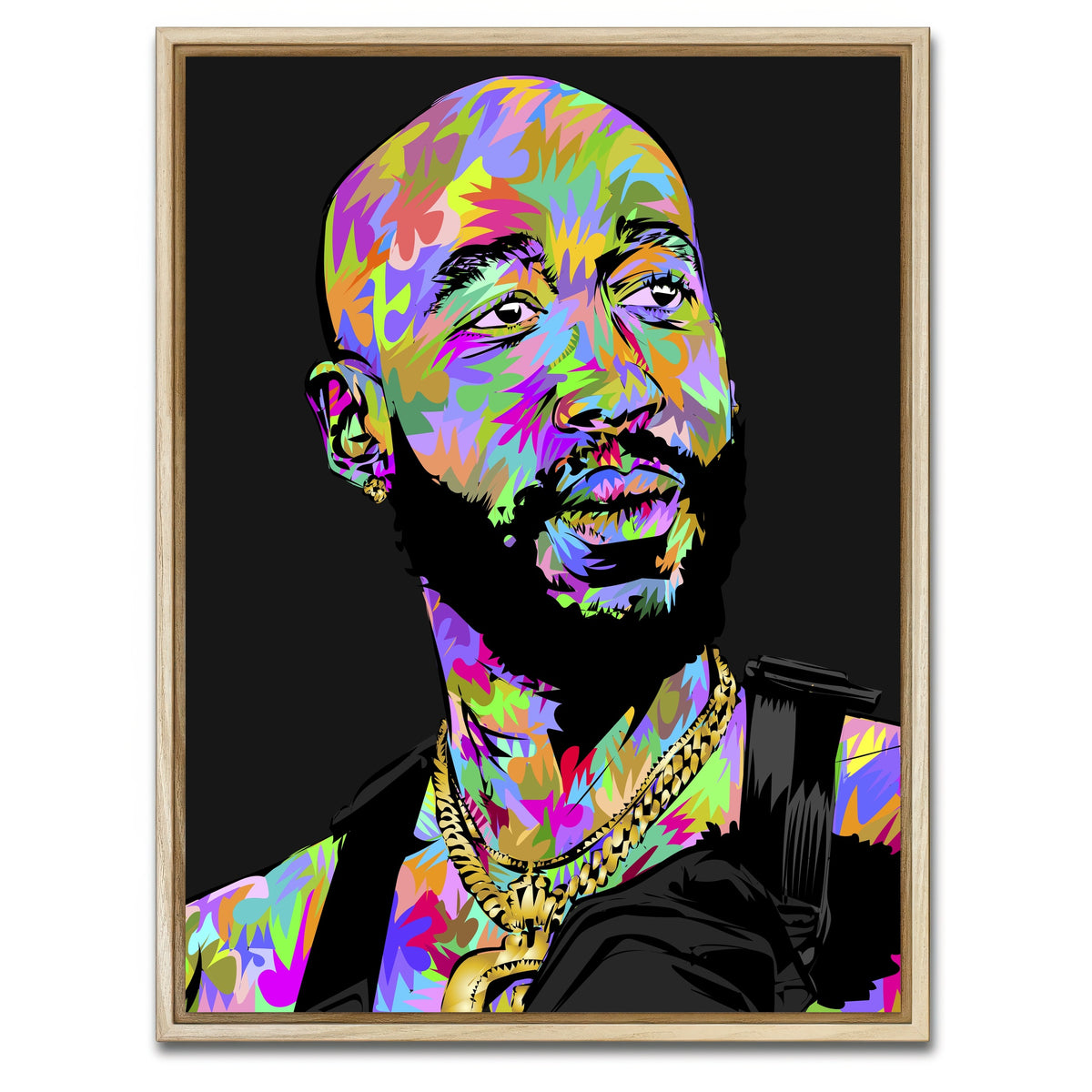 AUTO-MOCKUP WHITE | Freddie Gibbs | 1 Piece | Natural Framed Canvas | group=3x4