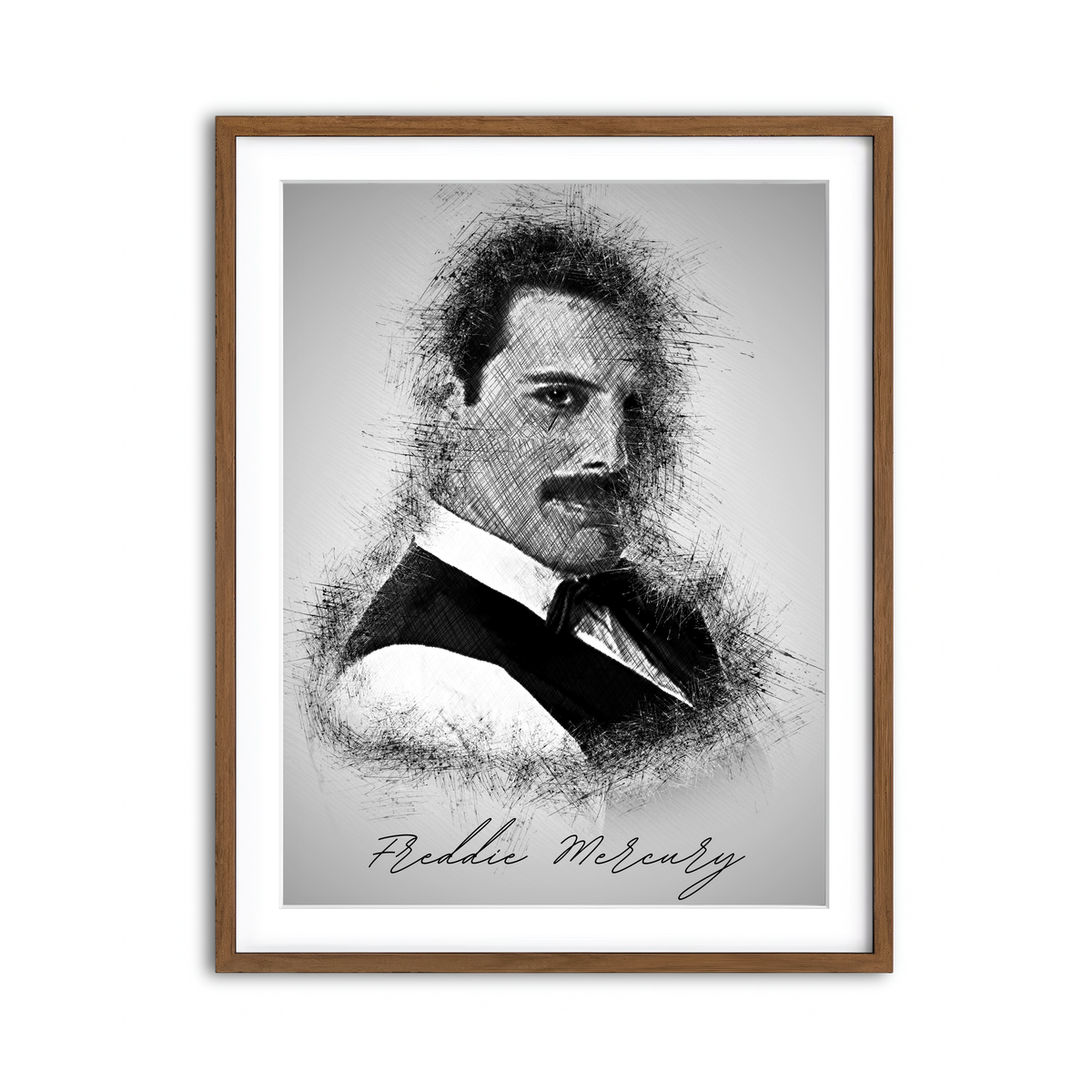 Framed Print 3x4 Walnut