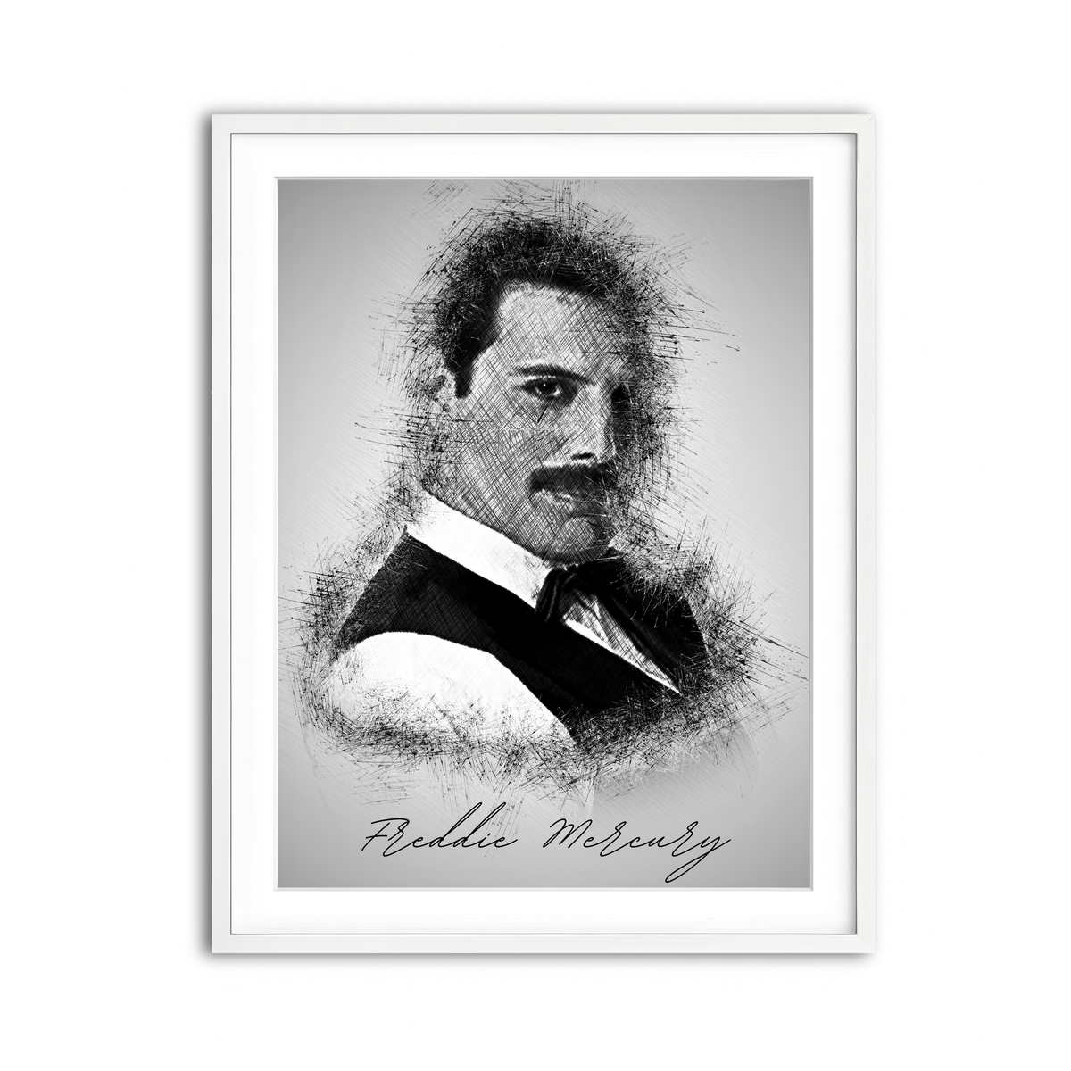 Framed Print 3x4 White