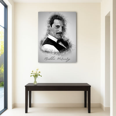 AUTO-MOCKUP ROOM | Freddie Mercury sketch