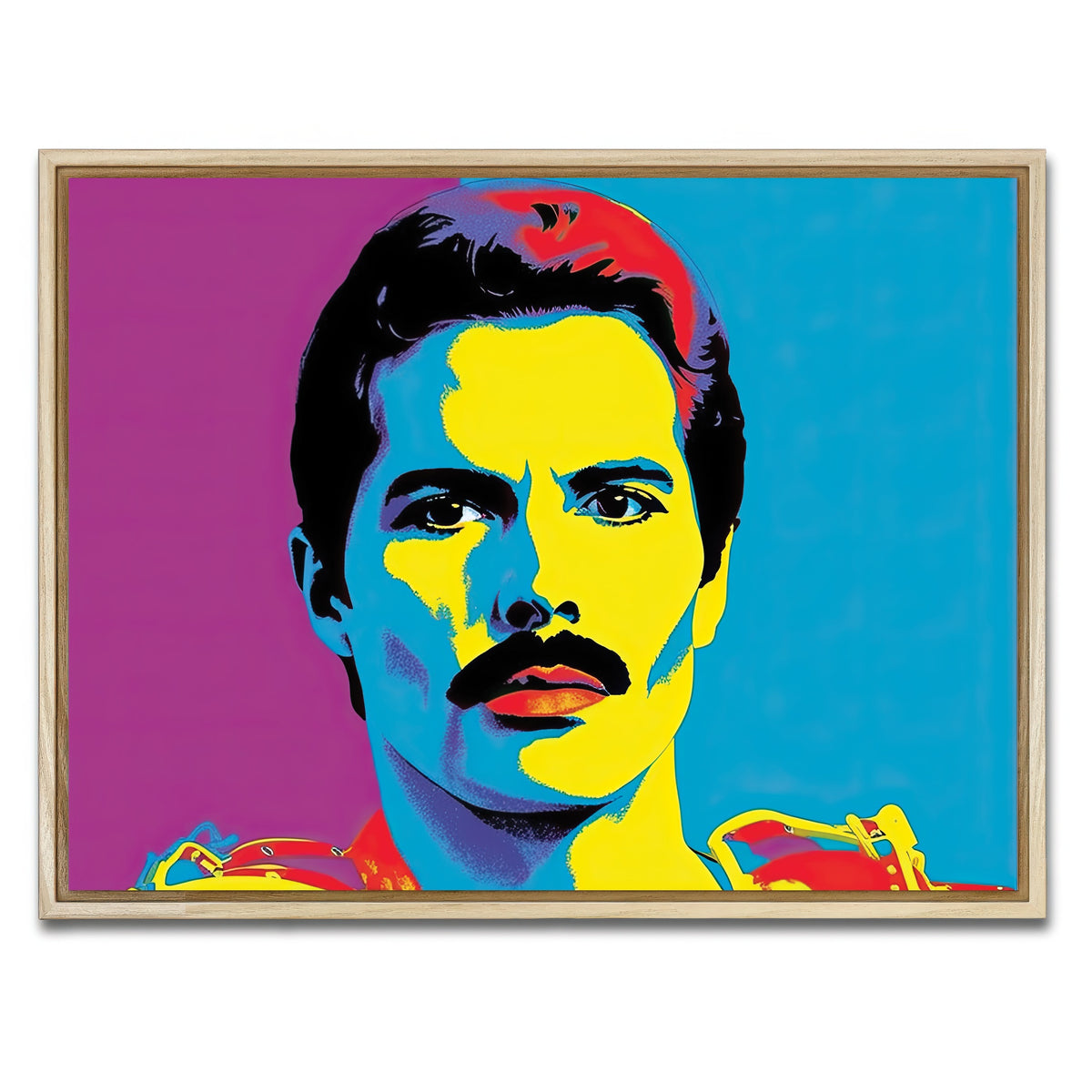 AUTO-MOCKUP WHITE | Freddie The Champion | 1 Piece | Natural Framed Canvas | group=4x3