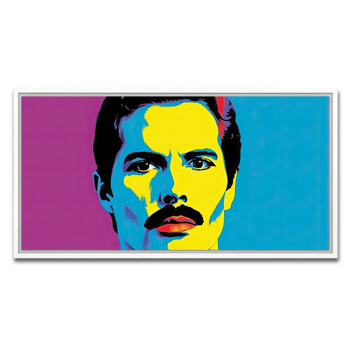 AUTO-MOCKUP WHITE | Freddie The Champion | 1 Piece | White Framed Canvas | group=2x1