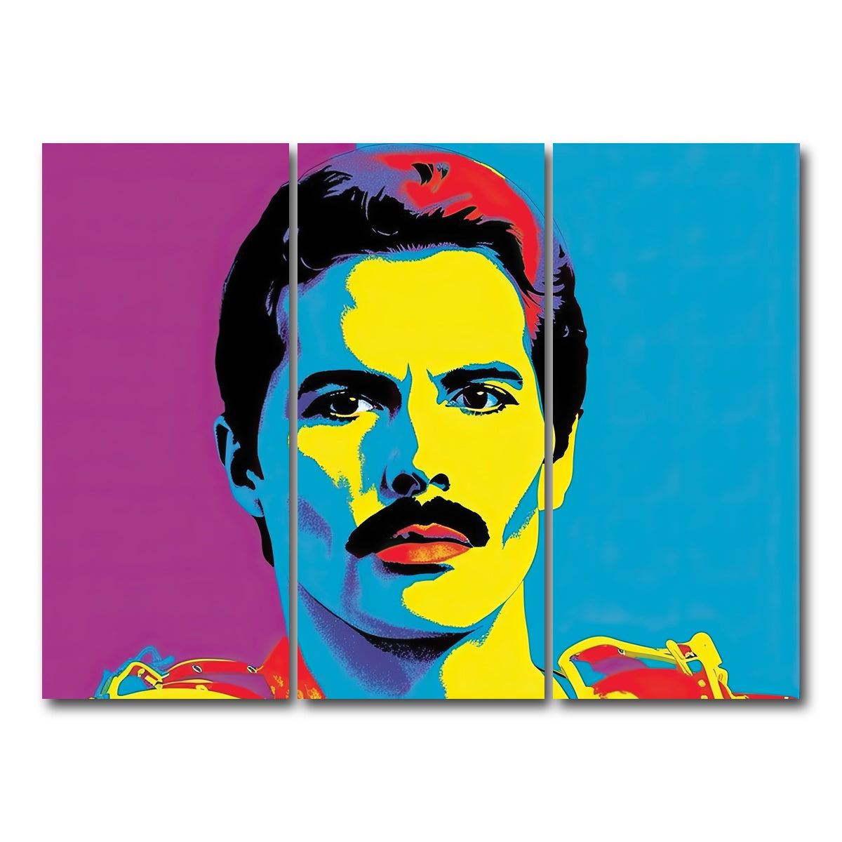 AUTO-MOCKUP WHITE | Freddie The Champion | 3 Piece | Gallery Wrap Canvas | group=8x18