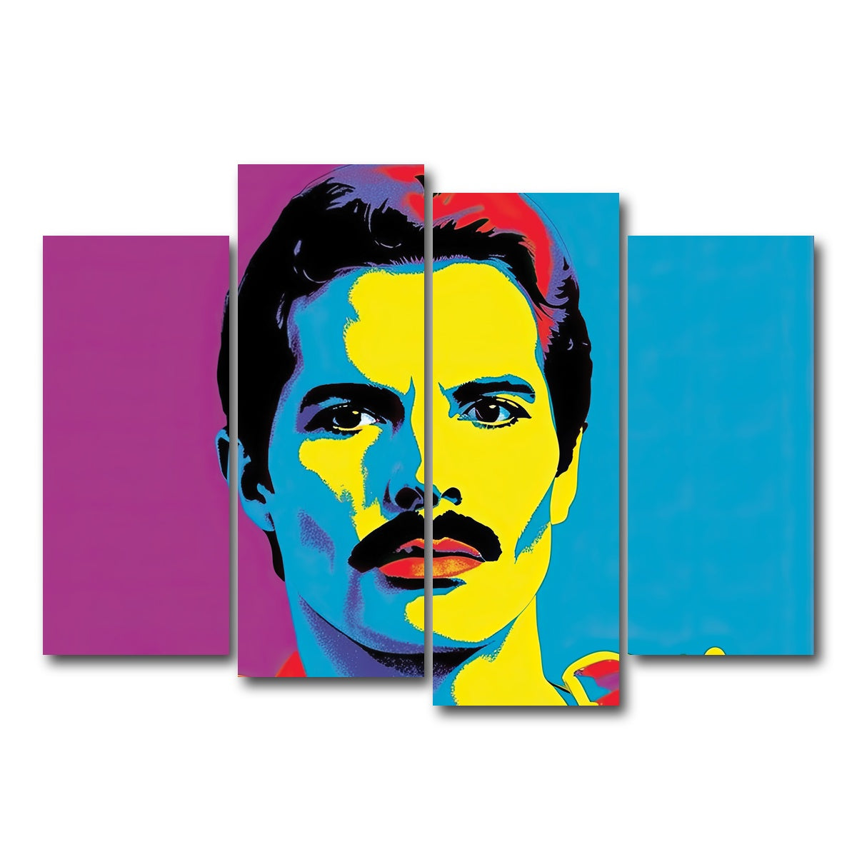 AUTO-MOCKUP WHITE | Freddie The Champion | 4 Piece | Gallery Wrap Canvas | group=4_normal