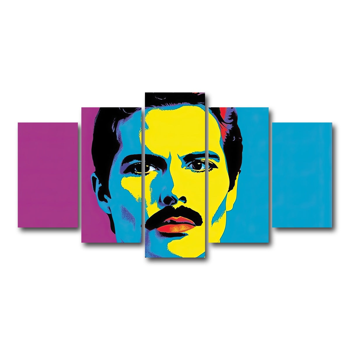 AUTO-MOCKUP WHITE | Freddie The Champion | 5 Piece | Gallery Wrap Canvas | group=5_normal