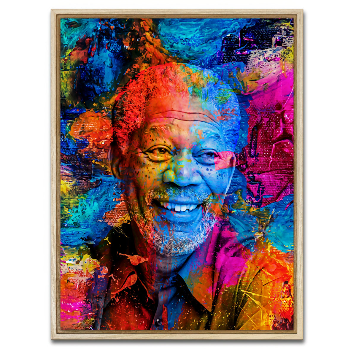 AUTO-MOCKUP WHITE | Freeman | 1 Piece | Natural Framed Canvas | group=3x4