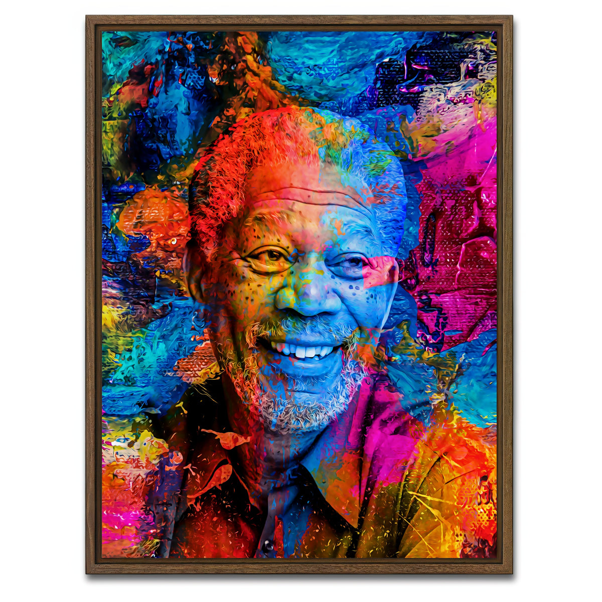 AUTO-MOCKUP WHITE | Freeman | 1 Piece | Walnut Framed Canvas | group=3x4