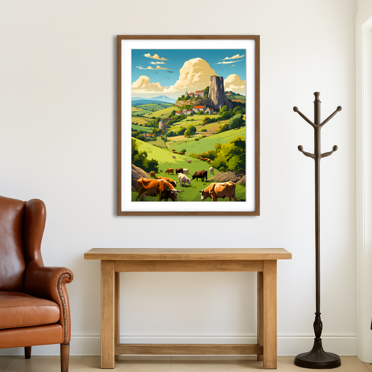 AUTO-MOCKUP ROOM | French Countryside Wall Art