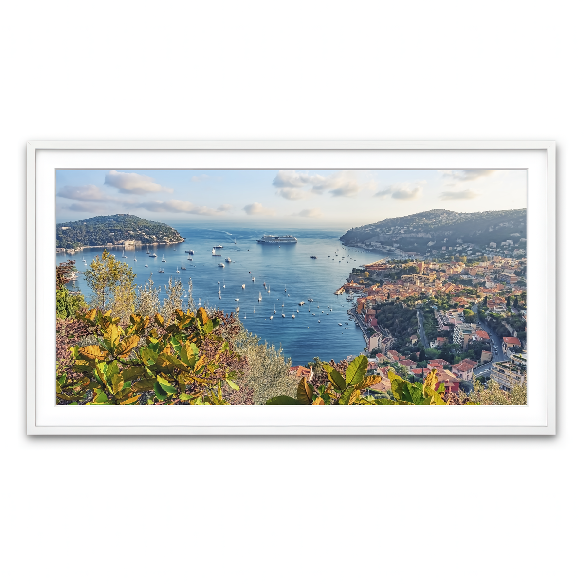 Framed Print 2x1 White
