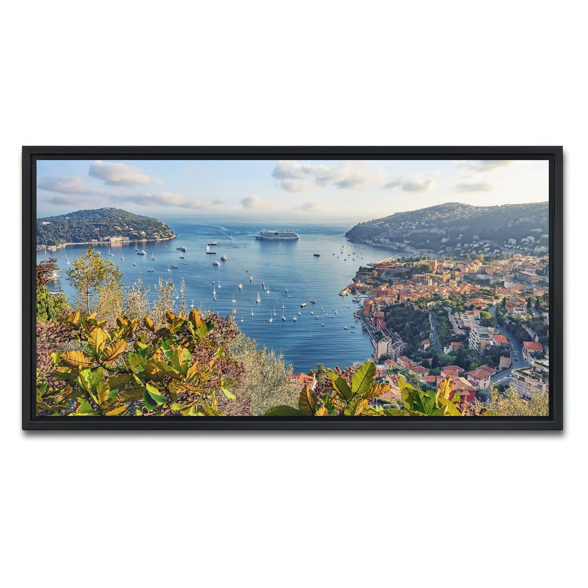 AUTO-MOCKUP WHITE | French Riviera | 1 Piece | Black Framed Canvas | group=2x1