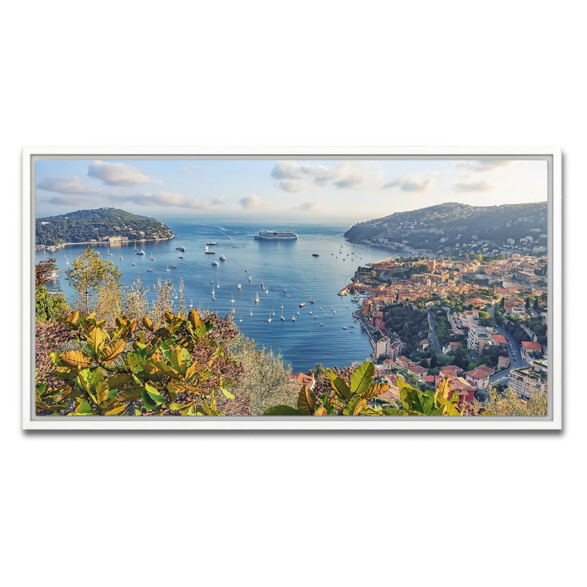 AUTO-MOCKUP WHITE | French Riviera | 1 Piece | White Framed Canvas | group=2x1