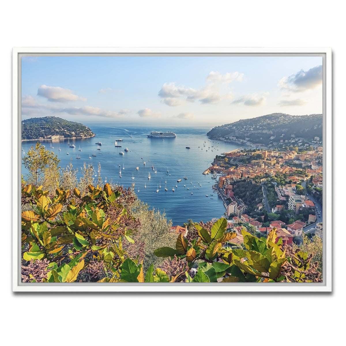 AUTO-MOCKUP WHITE | French Riviera | 1 Piece | White Framed Canvas | group=4x3