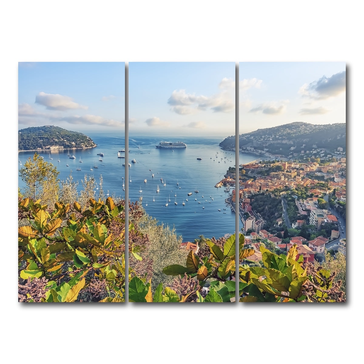 AUTO-MOCKUP WHITE | French Riviera | 3 Piece | Gallery Wrap Canvas | group=8x18