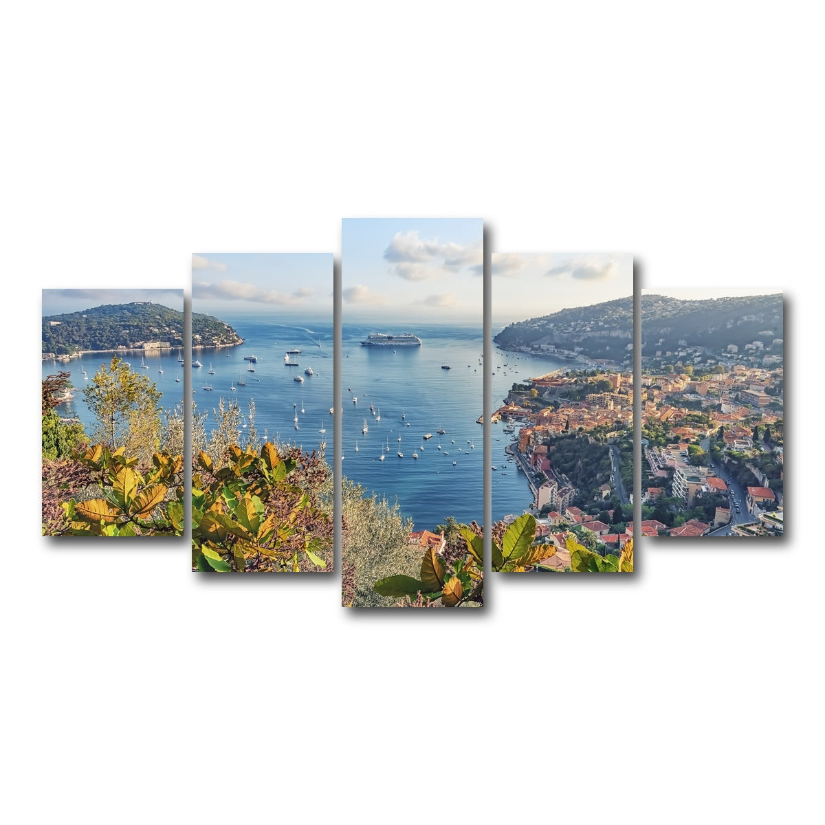AUTO-MOCKUP WHITE | French Riviera | 5 Piece | Gallery Wrap Canvas | group=5_normal