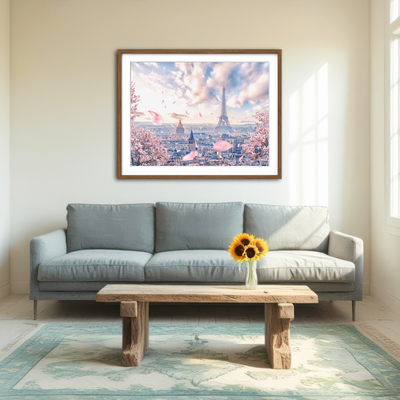 AUTO-MOCKUP ROOM | French Sakura Wall Art