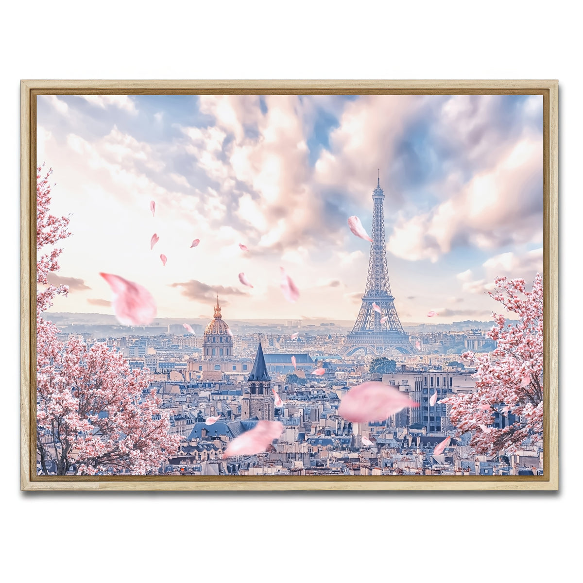 AUTO-MOCKUP WHITE | French Sakura | 1 Piece | Natural Framed Canvas | group=4x3
