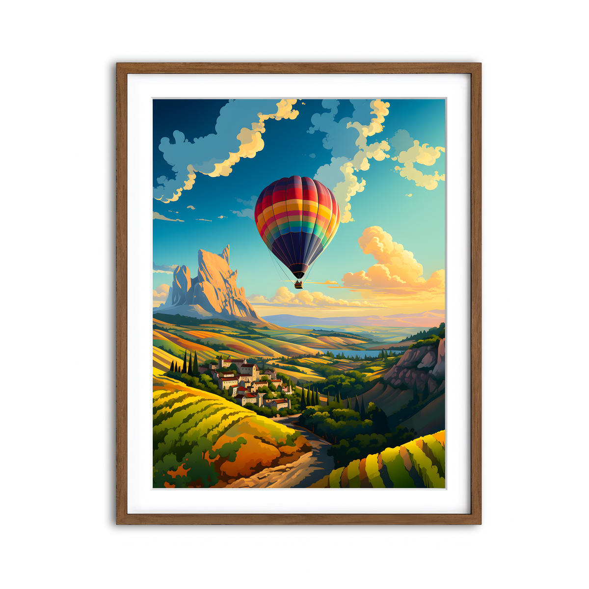 Framed Print 3x4 Walnut