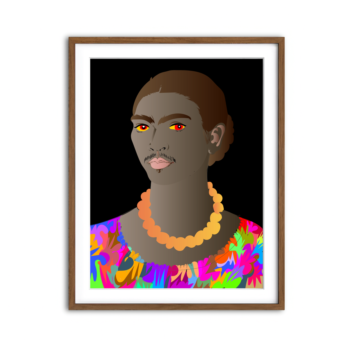 Framed Print 3x4 Walnut