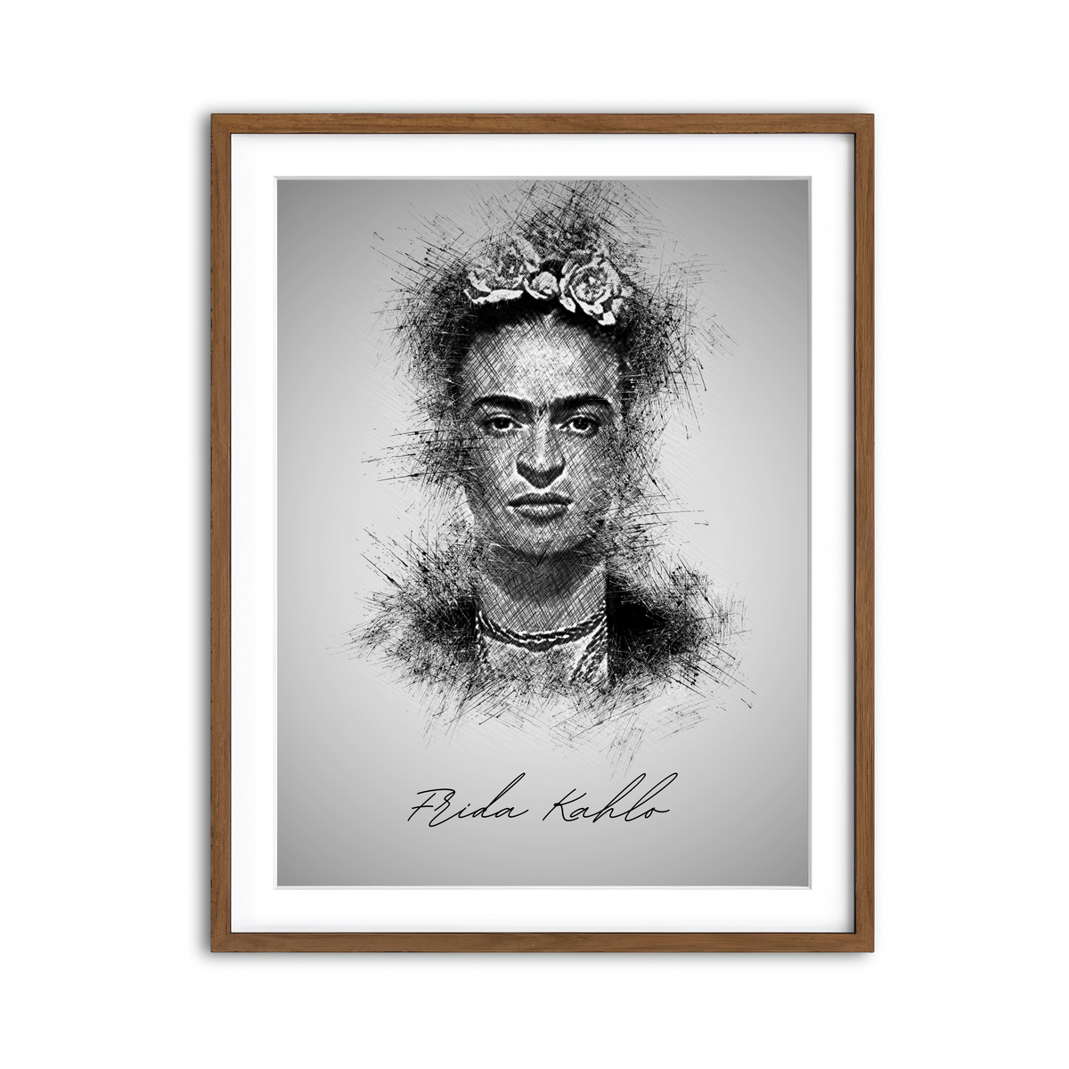 Framed Print 3x4 Walnut