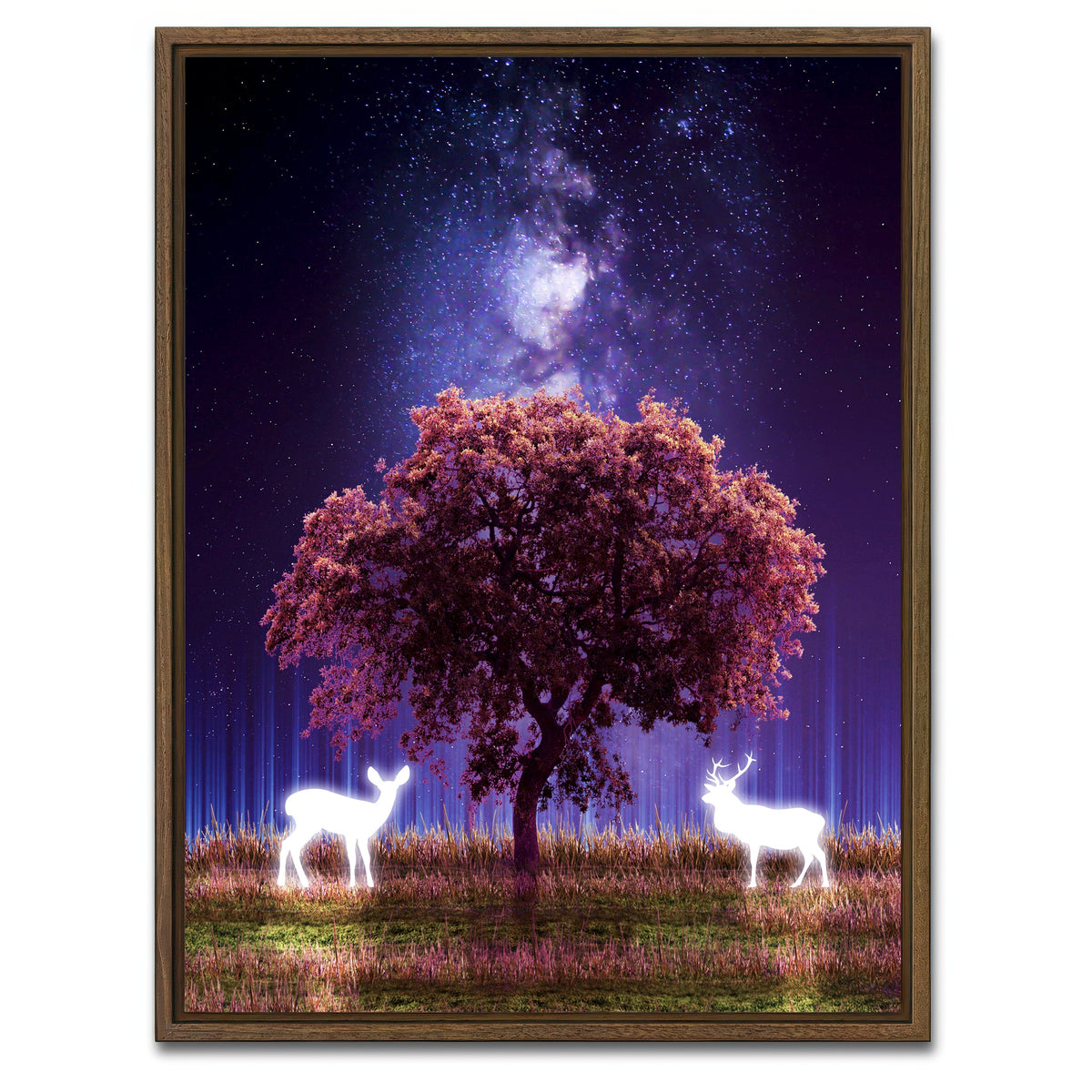 AUTO-MOCKUP WHITE | Friends | 1 Piece | Walnut Framed Canvas | group=3x4