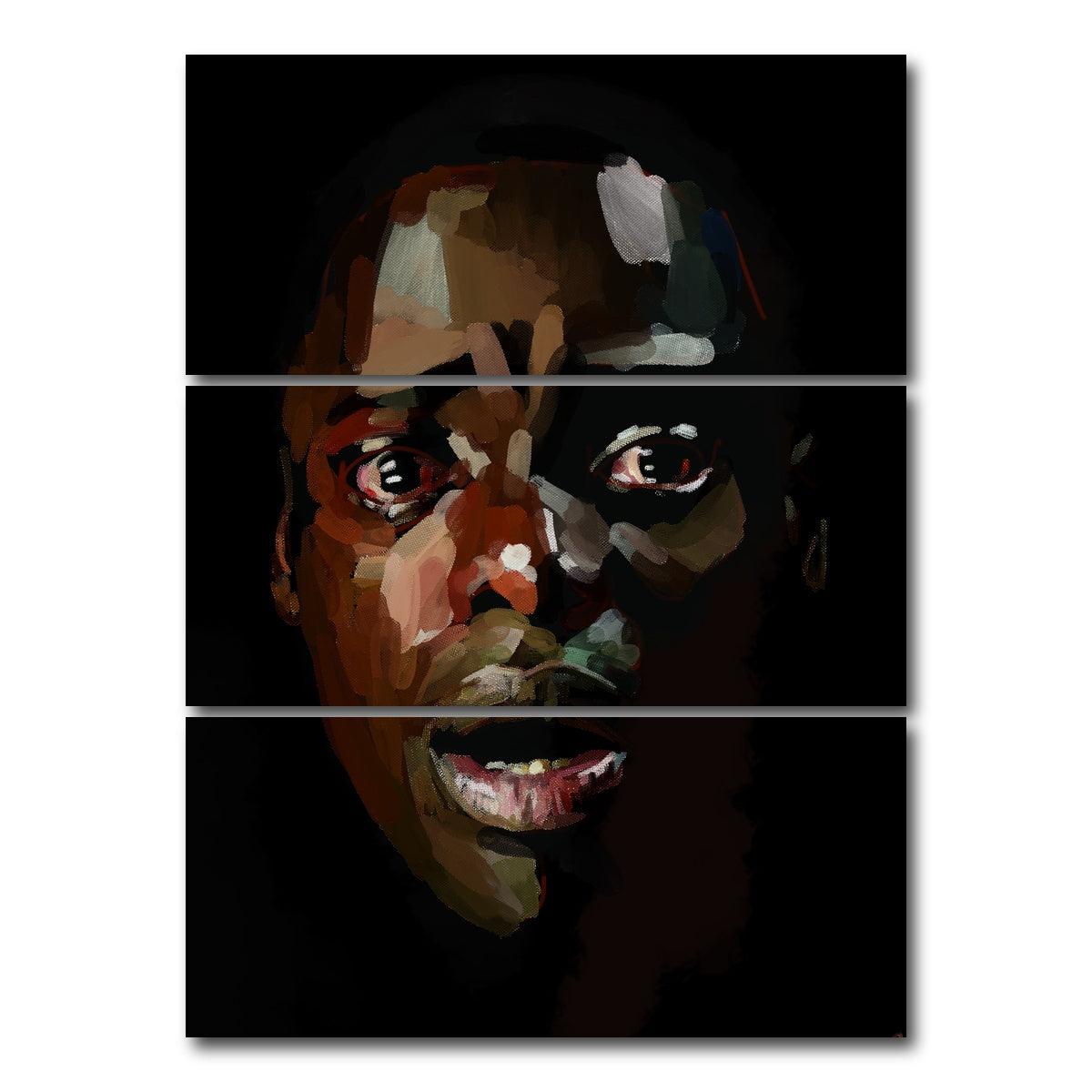 AUTO-MOCKUP WHITE | Fright | 3 Piece | Gallery Wrap Canvas | group=8x18_stacked