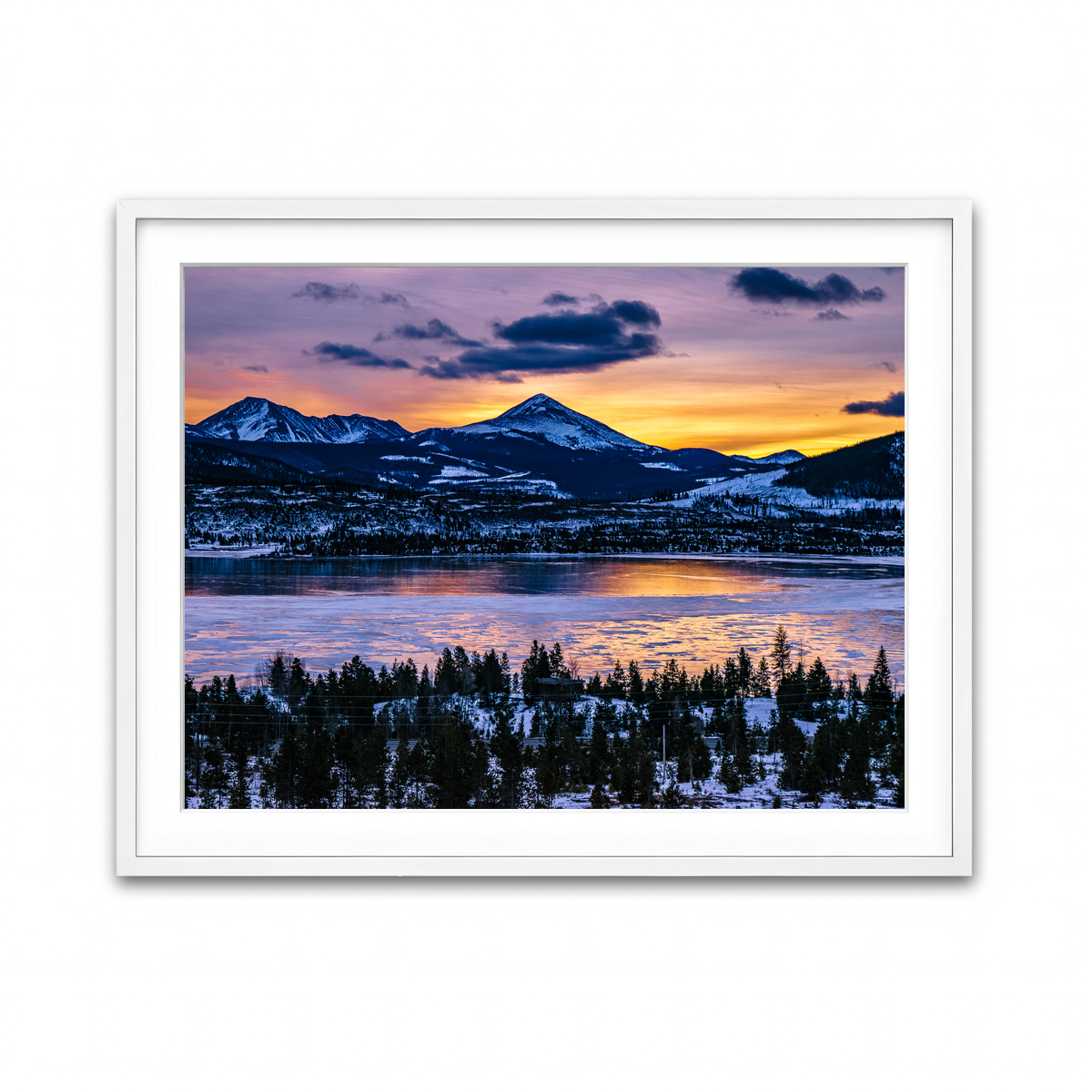 Framed Print 4x3 White