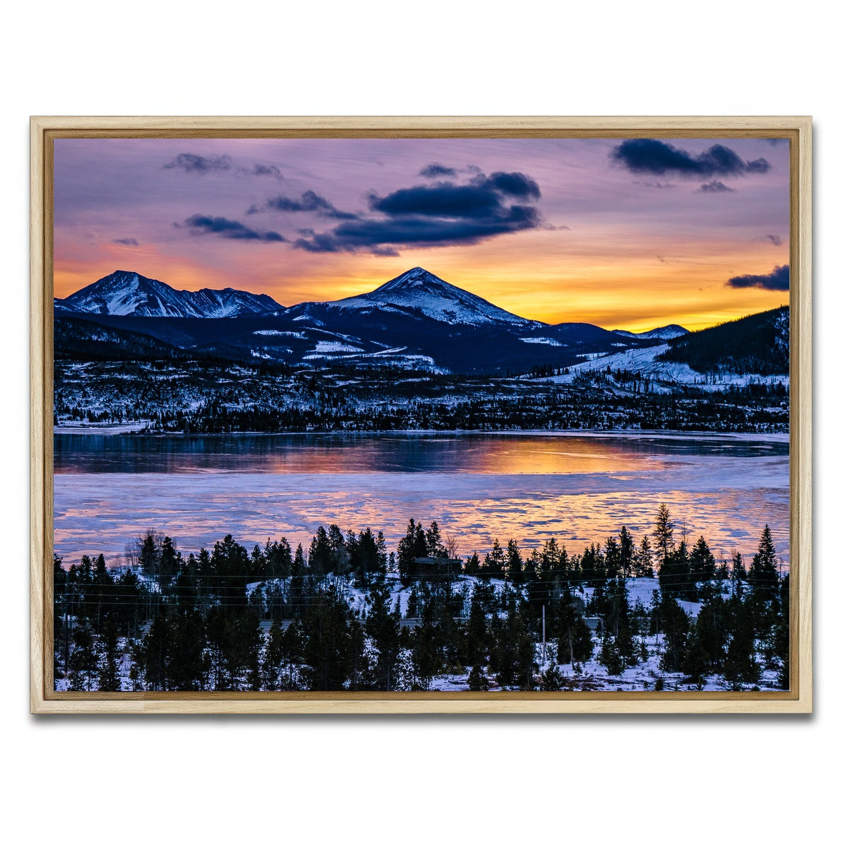 AUTO-MOCKUP WHITE | Frozen Lake | 1 Piece | Natural Framed Canvas | group=4x3