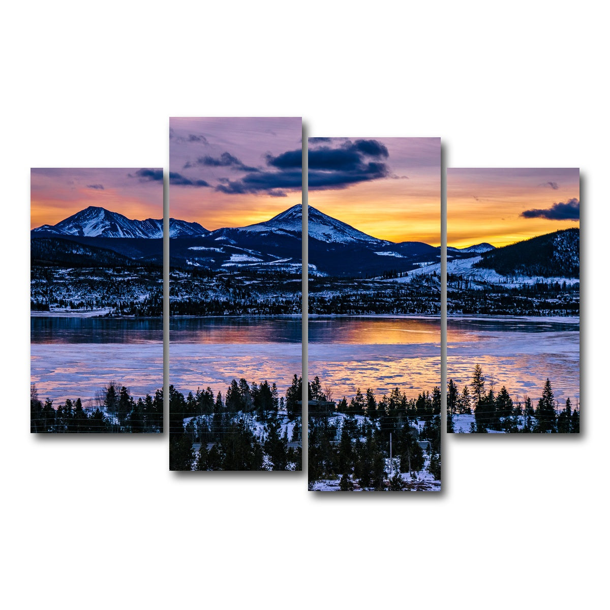 AUTO-MOCKUP WHITE | Frozen Lake | 4 Piece | Gallery Wrap Canvas | group=4_short