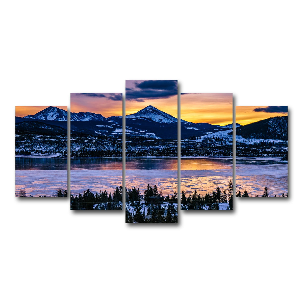 AUTO-MOCKUP WHITE | Frozen Lake | 5 Piece | Gallery Wrap Canvas | group=5_normal