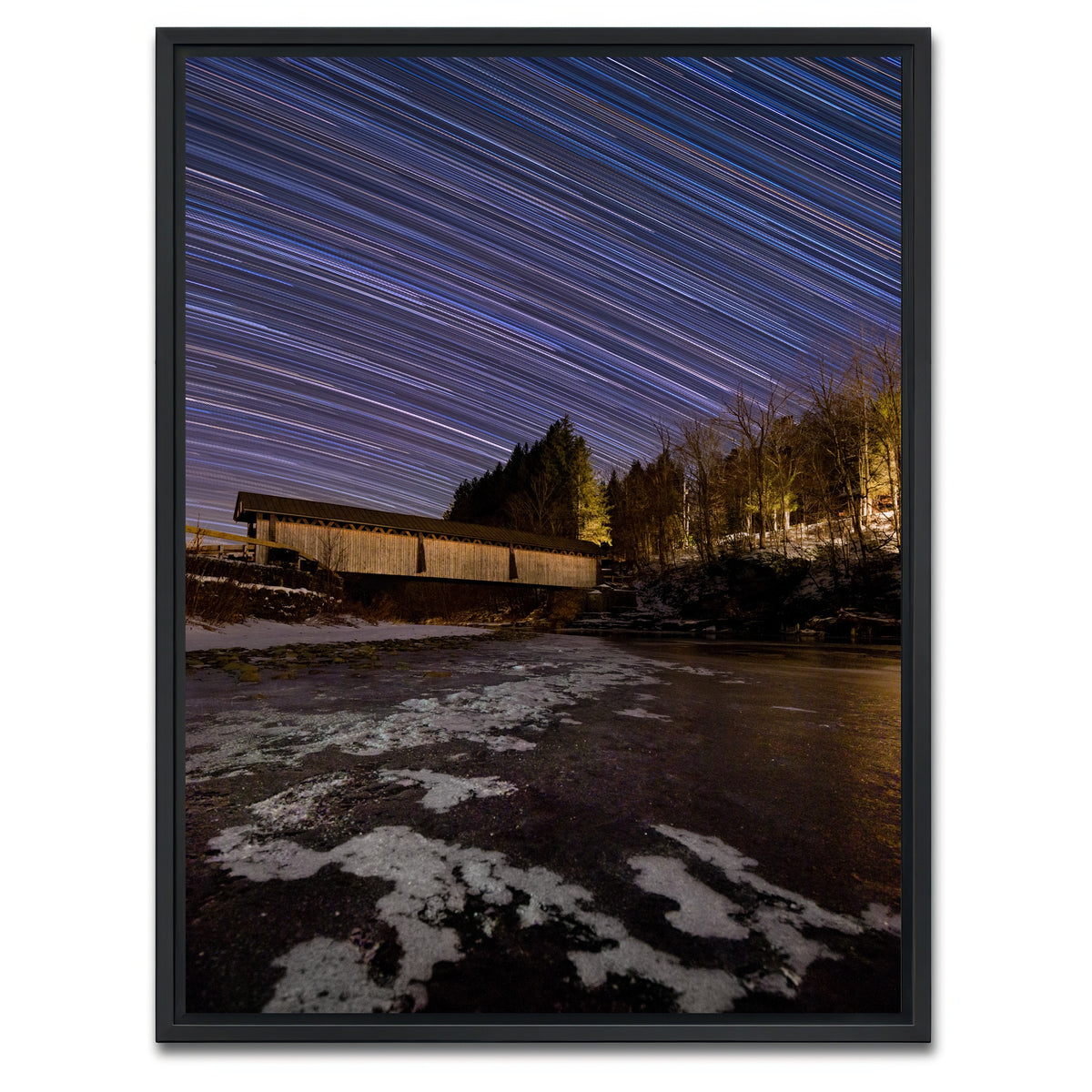 AUTO-MOCKUP WHITE | Frozen Over | 1 Piece | Black Framed Canvas | group=3x4