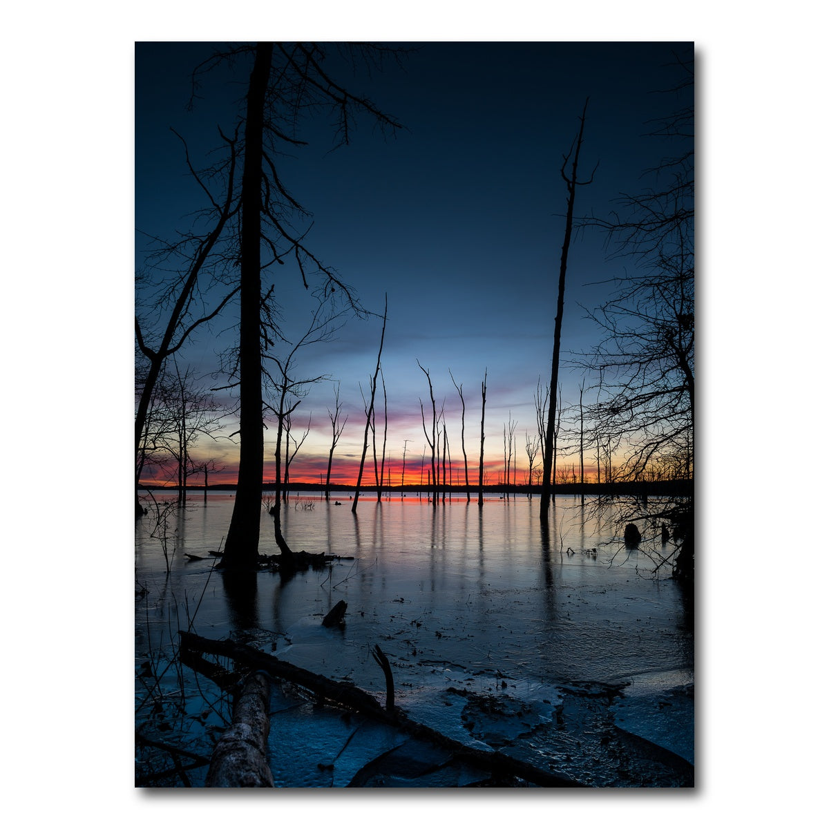 AUTO-MOCKUP WHITE | Frozen Sunset | 1 Piece | Gallery Wrap Canvas | group=3x4