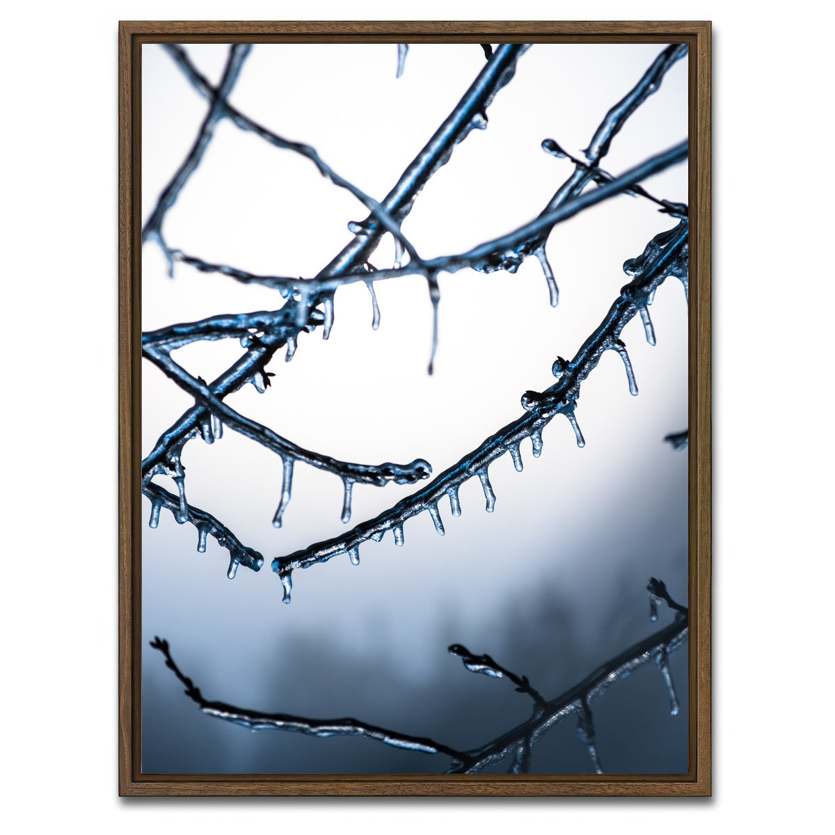 AUTO-MOCKUP WHITE | Frozen Virginia | 1 Piece | Walnut Framed Canvas | group=3x4