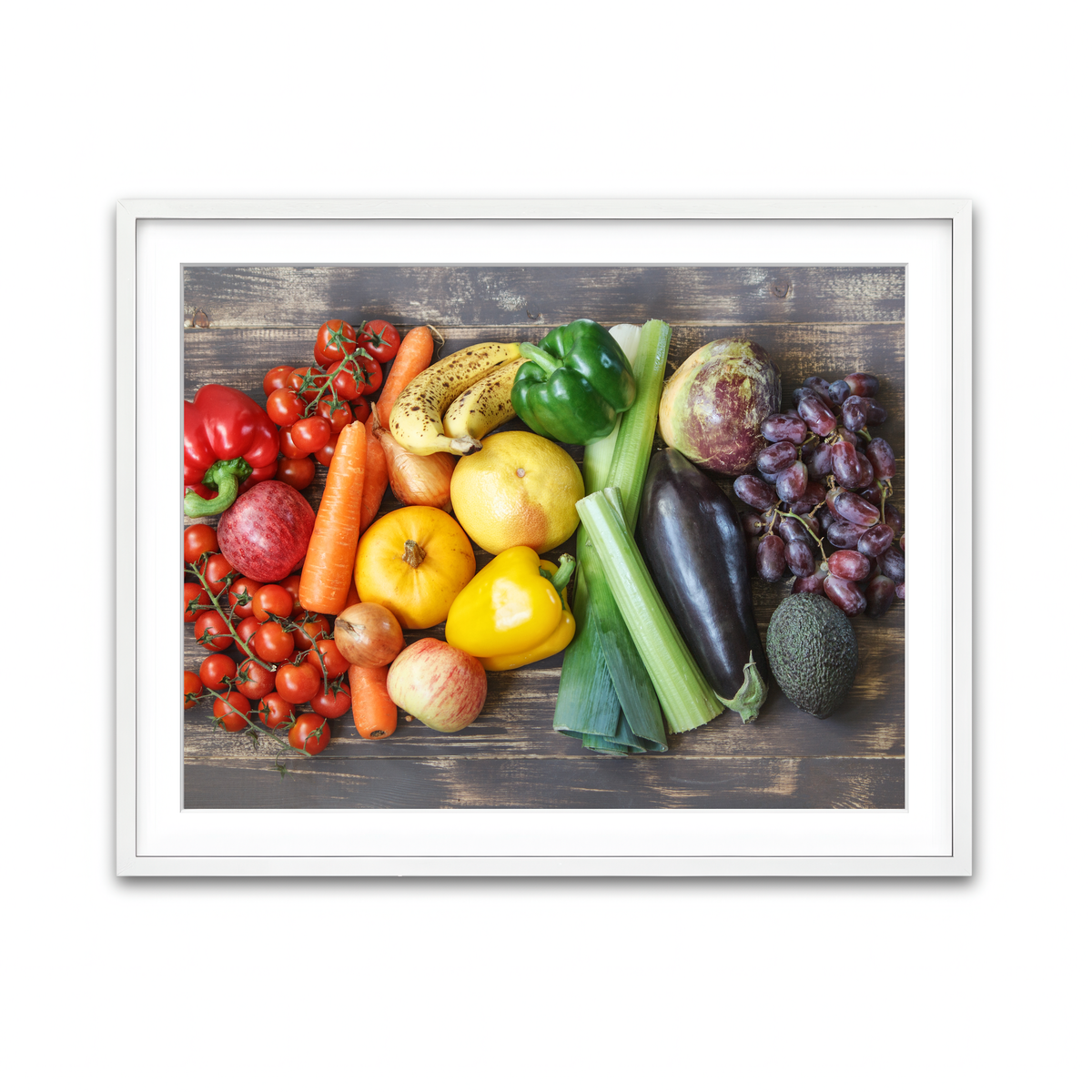 Framed Print 4x3 White