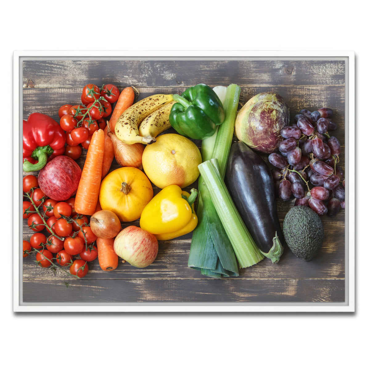 AUTO-MOCKUP WHITE | Fruits & Vegetables | 1 Piece | White Framed Canvas | group=4x3