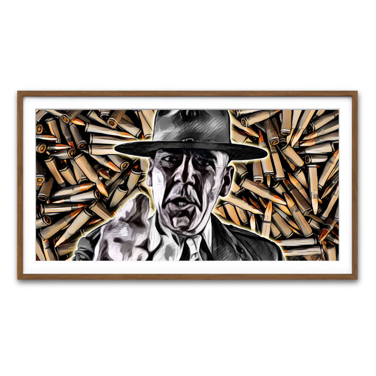 Framed Print 2x1 Walnut