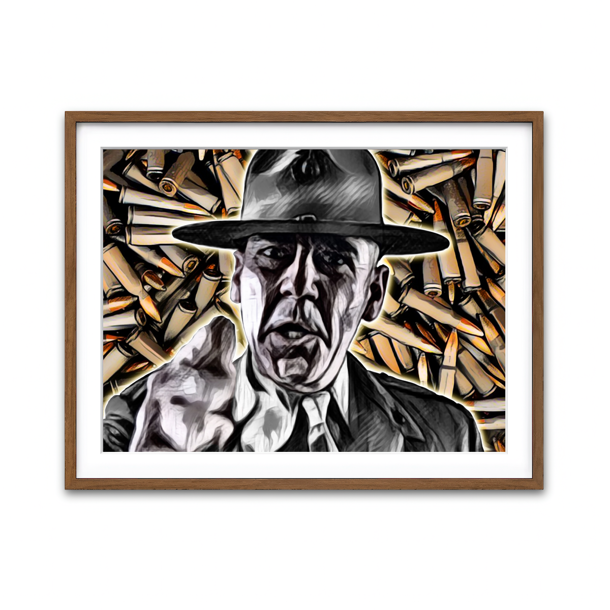 Framed Print 4x3 Walnut