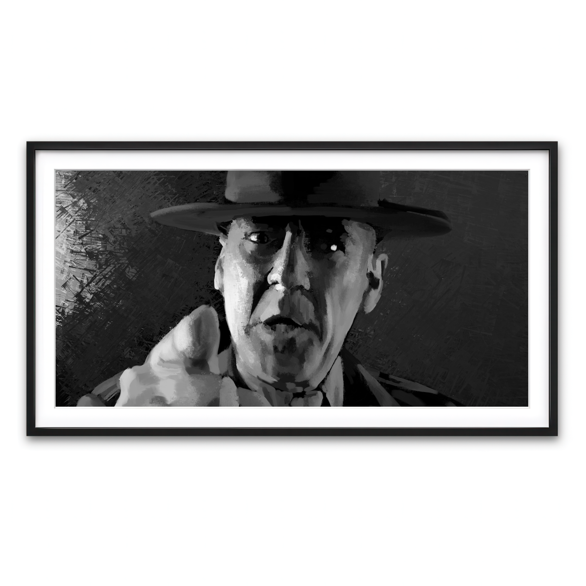 Framed Print 2x1 Black