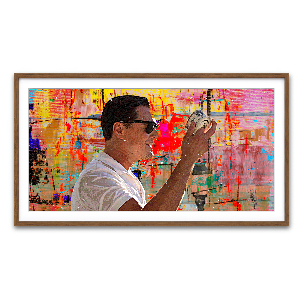 Framed Print 2x1 Walnut