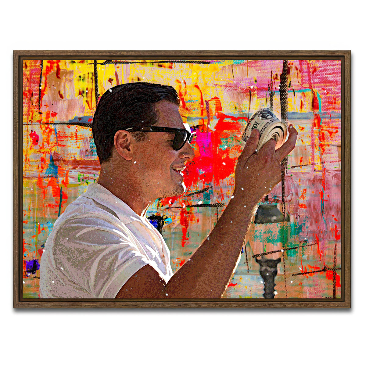 AUTO-MOCKUP WHITE | Fun Coupons | 1 Piece | Walnut Framed Canvas | group=4x3