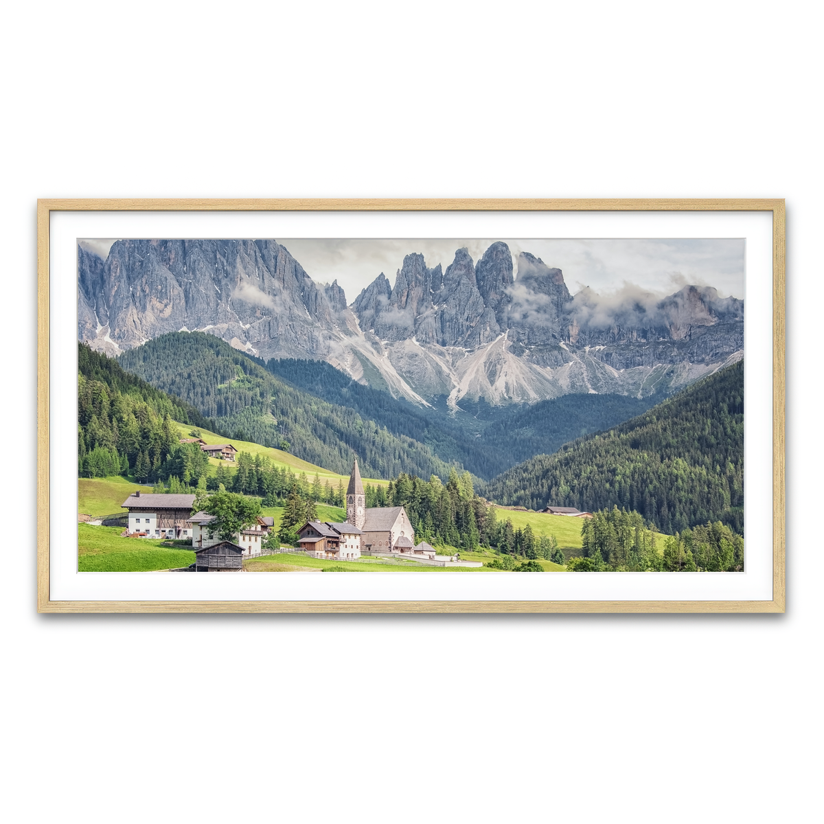 Framed Print 2x1 Natural
