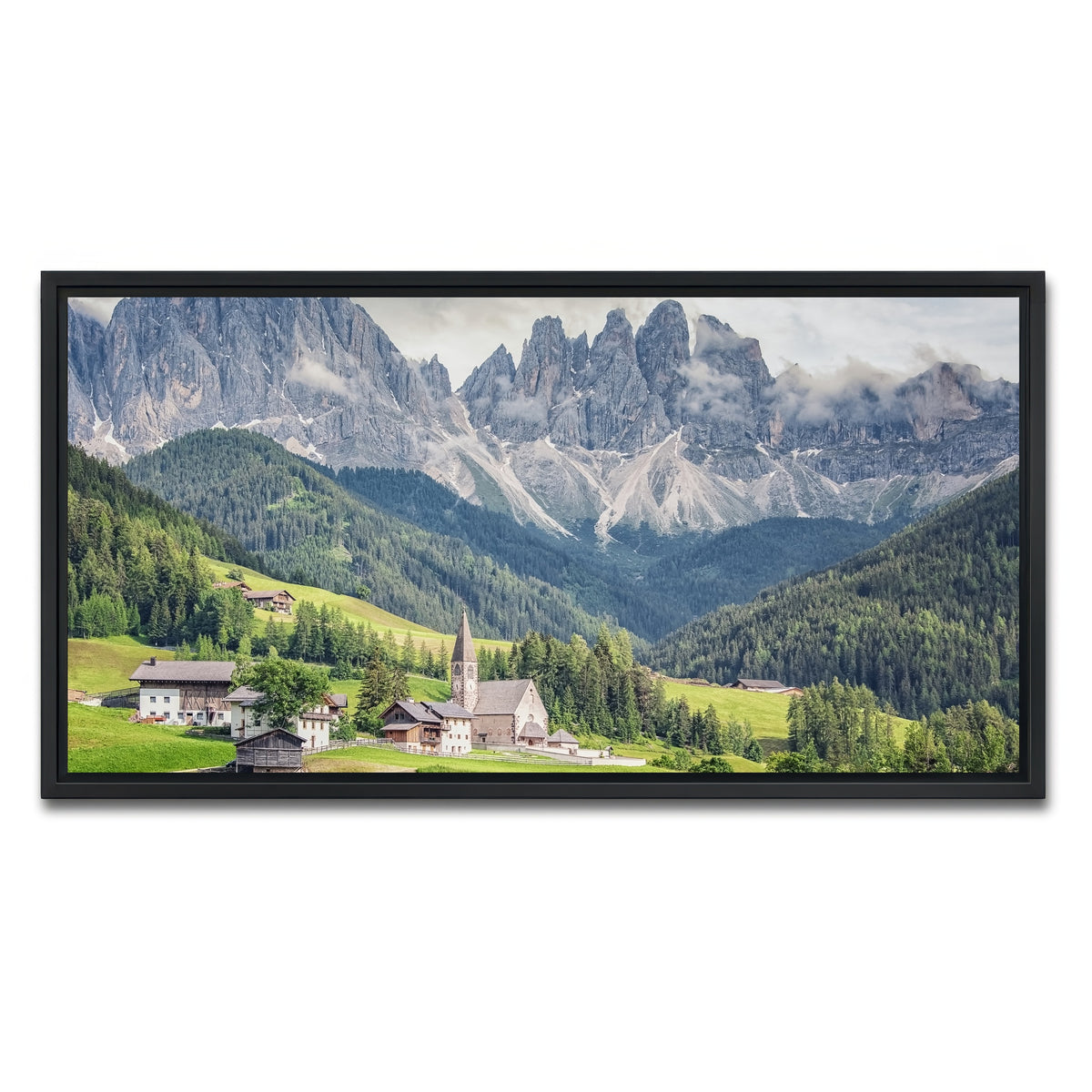 AUTO-MOCKUP WHITE | Funes Valley | 1 Piece | Black Framed Canvas | group=2x1