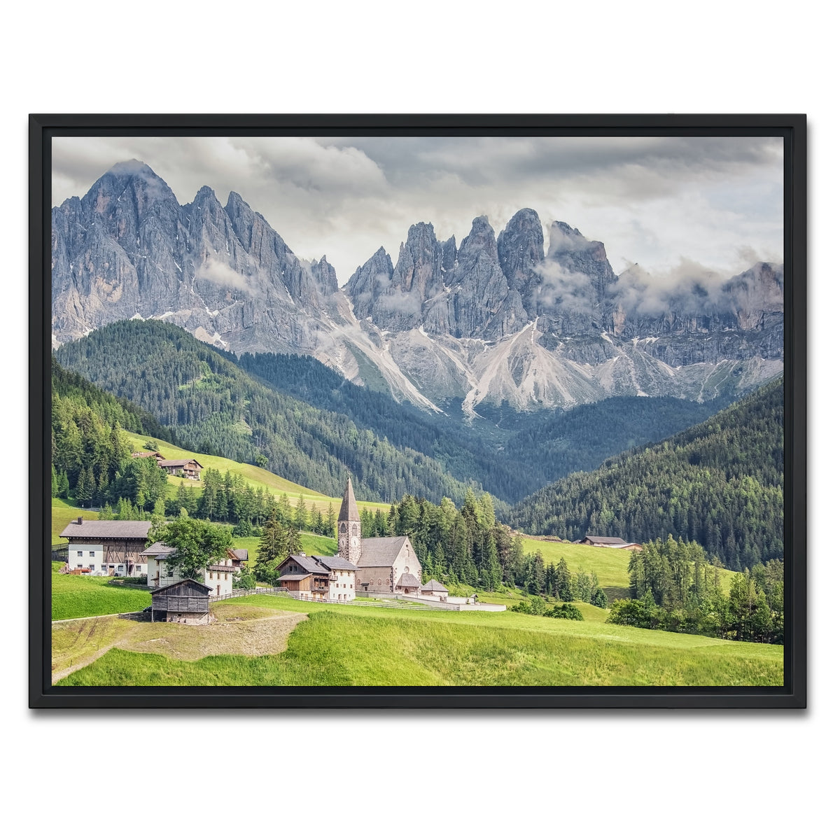AUTO-MOCKUP WHITE | Funes Valley | 1 Piece | Black Framed Canvas | group=4x3