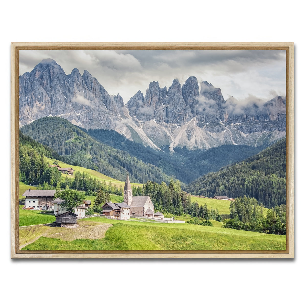 AUTO-MOCKUP WHITE | Funes Valley | 1 Piece | Natural Framed Canvas | group=4x3