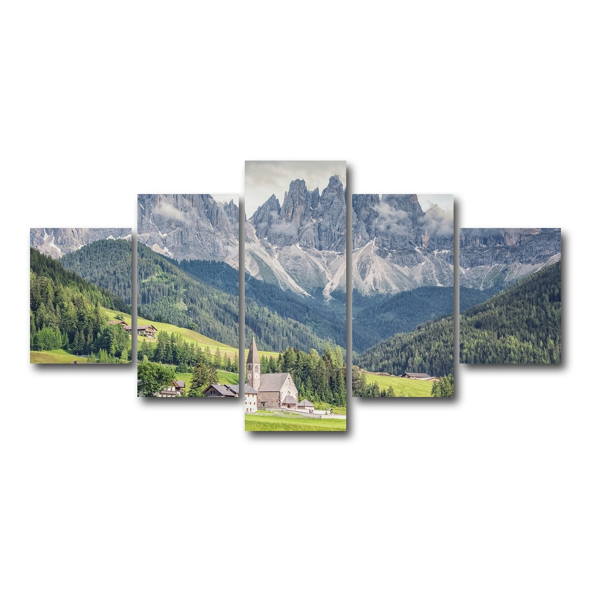 AUTO-MOCKUP WHITE | Funes Valley | 5 Piece | Gallery Wrap Canvas | group=5_short